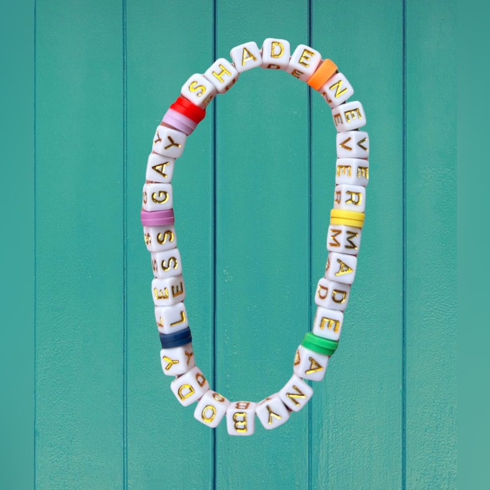 Handmade Taylor Swift Swiftie friendship bracelet, You need to calm down